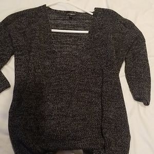 Express marled knit dolman top